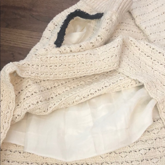 RED Valentino Cream Gold Knit Skirt - Picture 6 of 6